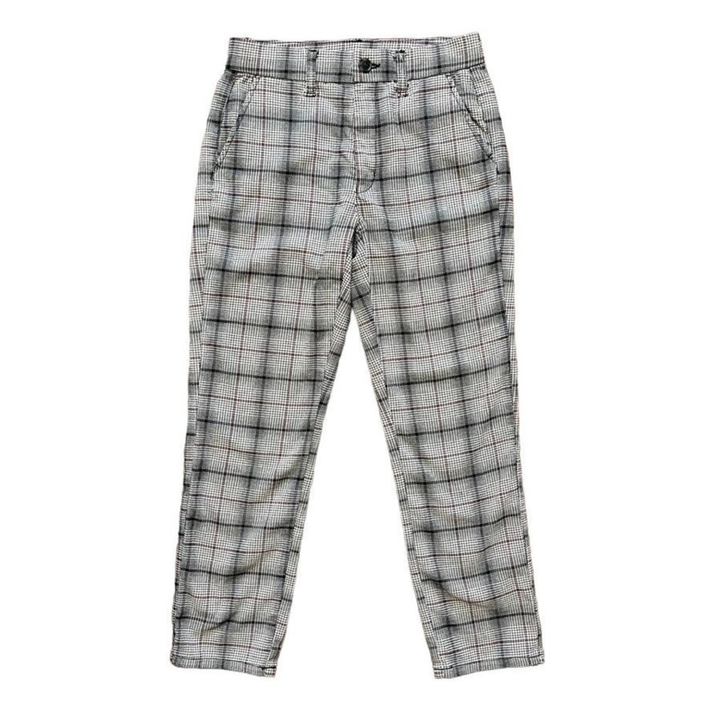 AMERICAN EAGLE Slim Leg Glen Plaid Trouser Pants SZ 2